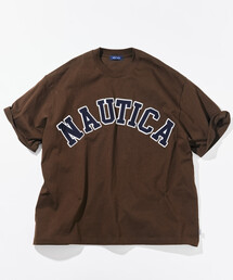 NAUTICA/ノーティカ ビッグシルエット アーチロゴ ショートスリーブTシャツ