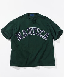 NAUTICA/ノーティカ ビッグシルエット アーチロゴ ショートスリーブTシャツ