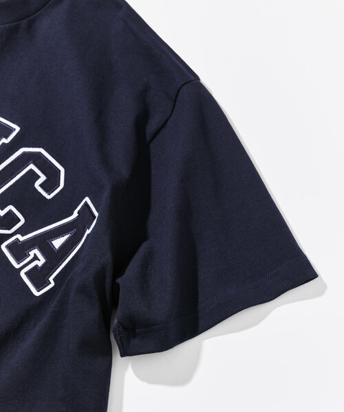 NAUTICA（ノーティカ）の「NAUTICA/ノーティカ ビッグシルエット アーチロゴ ショートスリーブTシャツ（Tシャツ/カットソー・メンズ・ネイビー/グリーン/ホワイト/ブラウン/グレー/ブラック・SMALL/MEDIUM/LARGE/X-LARGE）」の9枚目の写真