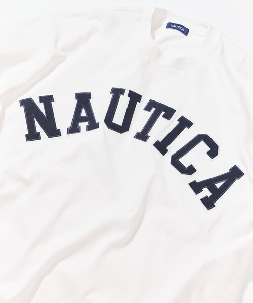 NAUTICA（ノーティカ）の「NAUTICA/ノーティカ ビッグシルエット アーチロゴ ショートスリーブTシャツ（Tシャツ/カットソー・メンズ・ネイビー/グリーン/ホワイト/ブラウン/グレー/ブラック・SMALL/MEDIUM/LARGE/X-LARGE）」の14枚目の写真
