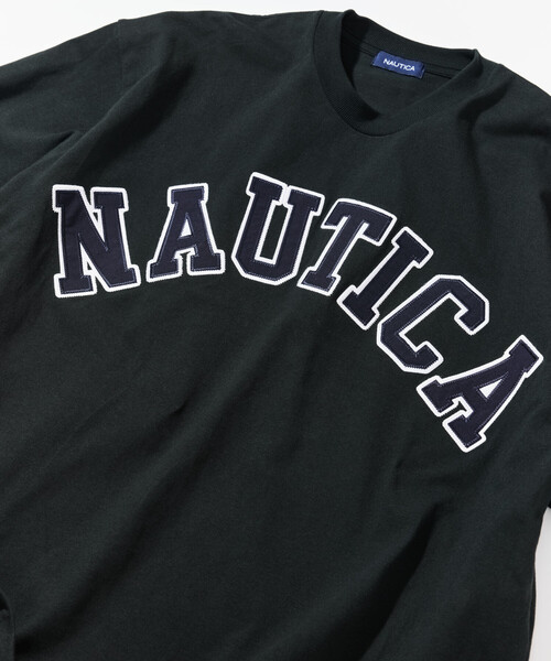 NAUTICA（ノーティカ）の「NAUTICA/ノーティカ ビッグシルエット アーチロゴ ショートスリーブTシャツ（Tシャツ/カットソー・メンズ・ネイビー/グリーン/ホワイト/ブラウン/グレー/ブラック・SMALL/MEDIUM/LARGE/X-LARGE）」の16枚目の写真