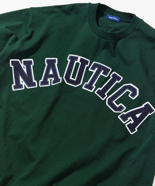 NAUTICA（ノーティカ）の「NAUTICA/ノーティカ ビッグシルエット アーチロゴ ショートスリーブTシャツ（Tシャツ/カットソー・メンズ・ネイビー/グリーン/ホワイト/ブラウン/グレー/ブラック・SMALL/MEDIUM/LARGE/X-LARGE）」の18枚目の写真
