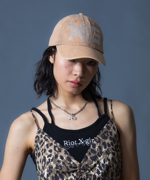 X-girl(エックスガール)の「CAMI MINI DRESS(ワンピース・レディース・ブラック/ベージュ・ONE SIZE)」の17枚目の写真