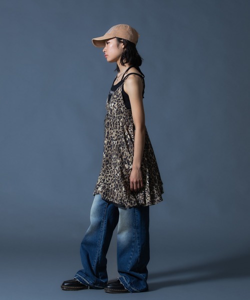 X-girl(エックスガール)の「CAMI MINI DRESS(ワンピース・レディース・ブラック/ベージュ・ONE SIZE)」の21枚目の写真