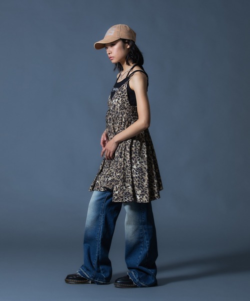 X-girl(エックスガール)の「CAMI MINI DRESS(ワンピース・レディース・ブラック/ベージュ・ONE SIZE)」の22枚目の写真