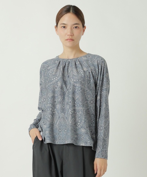 セール】FLORAL SCARF PRINT JERSEY / カットソー / P（Tシャツ 