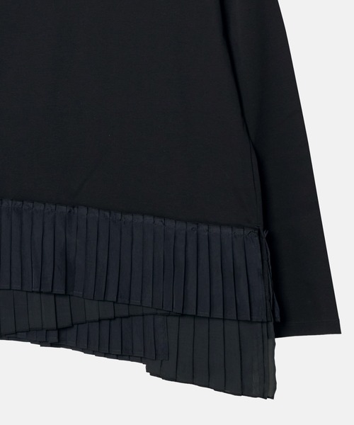 LE CIEL BLEU(ルシェルブルー)の「ロングスリーブジャージートップw/フリルヘム / Long Sleeve Jersey Top w/Frilled Hem(Tシャツ/カットソー・レディース・ホワイト/チャコールグレー/ブラック・36)」の15枚目の写真