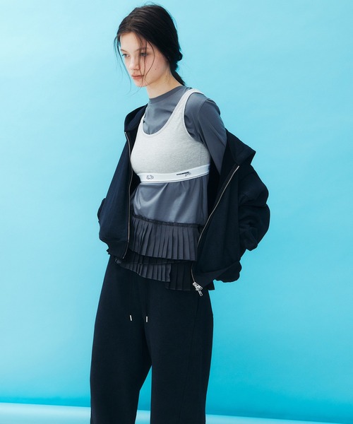 LE CIEL BLEU(ルシェルブルー)の「ロングスリーブジャージートップw/フリルヘム / Long Sleeve Jersey Top w/Frilled Hem(Tシャツ/カットソー・レディース・ホワイト/チャコールグレー/ブラック・36)」の16枚目の写真