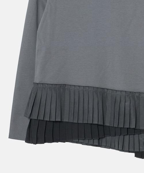 LE CIEL BLEU(ルシェルブルー)の「ロングスリーブジャージートップw/フリルヘム / Long Sleeve Jersey Top w/Frilled Hem(Tシャツ/カットソー・レディース・ホワイト/チャコールグレー/ブラック・36)」の20枚目の写真