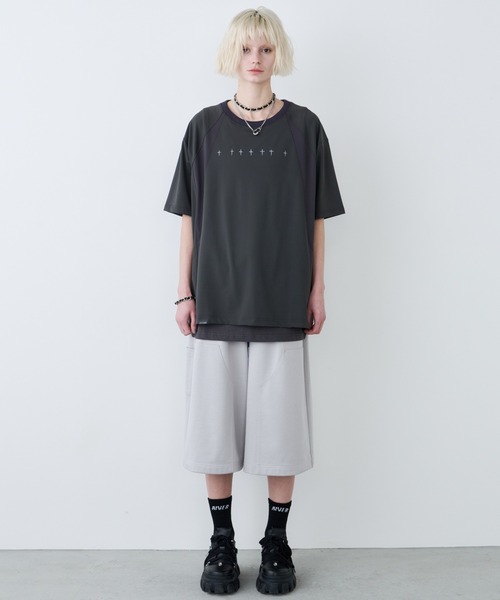 AIVER(アイバー)の「AIVER ナイロンテック S/S TEE(Tシャツ/カットソー・メンズ・ブラック/グレー系その他・SMALL/MEDIUM/LARGE)」の4枚目の写真