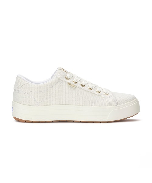 Keds(ケッズ)の「Keds ケッズ パーク ルレックス テキスタイル ホワイト(スニーカー・レディース・ホワイト・22.5cm/25.0cm/23.0cm/23.5cm/24.0cm/24.5cm)」の2枚目の写真