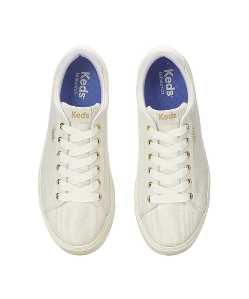 Keds(ケッズ)の「Keds ケッズ パーク ルレックス テキスタイル ホワイト(スニーカー・レディース・ホワイト・22.5cm/25.0cm/23.0cm/23.5cm/24.0cm/24.5cm)」の3枚目の写真