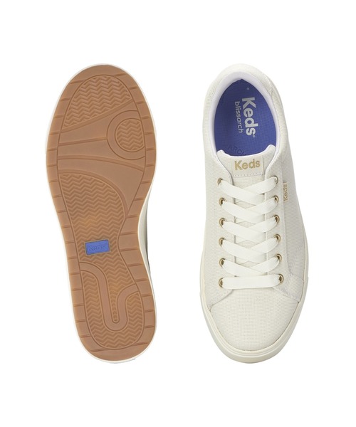 Keds(ケッズ)の「Keds ケッズ パーク ルレックス テキスタイル ホワイト(スニーカー・レディース・ホワイト・22.5cm/25.0cm/23.0cm/23.5cm/24.0cm/24.5cm)」の5枚目の写真