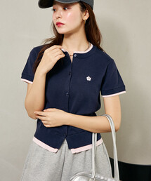 MARY QUANT（マリークワント）の「MARY QUANT × PUBLUX/マリークワント レイヤード風 ショートスリーブ ニット カーディガン　限定展開（カーディガン/ボレロ）」