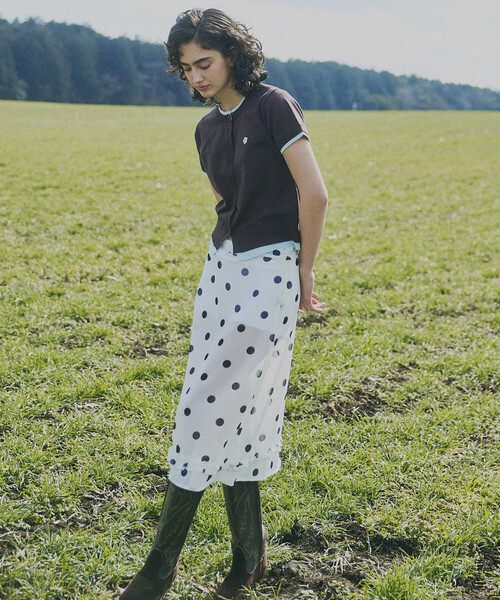 MARY QUANT(マリークワント)の「【待望の再入荷!】MARY QUANT × PUBLUX/マリークワント レイヤード風 ショートスリーブ ニット カーディガン 限定展開(カーディガン/ボレロ・レディース・ブラック/ネイビー/グレー/ブラウン・フリ-)」の8枚目の写真