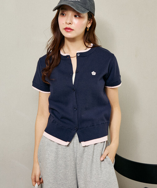 MARY QUANT × PUBLUX/マリークワント レイヤード風 ショートスリーブ