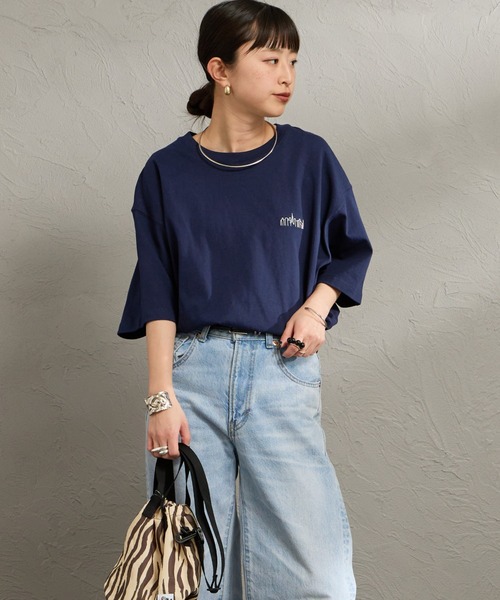 Manhattan Portage（マンハッタンポーテージ）の「[MANHATTAN PORTAGE/マンハッタンポーテージ] 別注 アーチプリント Tシャツ（Tシャツ/カットソー・レディース・ホワイト/ネイビー・XL/L/M/S）」の20枚目の写真