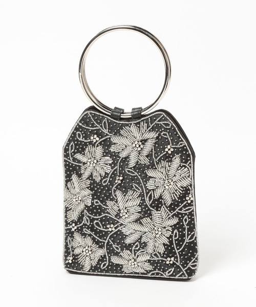 Andemiu(アンデミュウ)の「ビーズリングバック639655(ハンドバッグ・レディース・ライトグレー/ブラック/グレー系その他・FREE)」の7枚目の写真