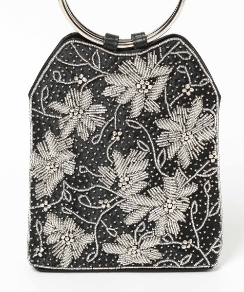 Andemiu(アンデミュウ)の「ビーズリングバック639655(ハンドバッグ・レディース・ライトグレー/ブラック/グレー系その他・FREE)」の11枚目の写真