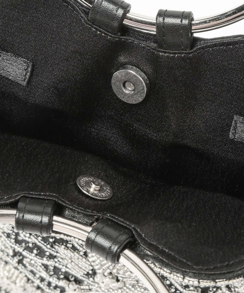 Andemiu(アンデミュウ)の「ビーズリングバック639655(ハンドバッグ・レディース・ライトグレー/ブラック/グレー系その他・FREE)」の19枚目の写真