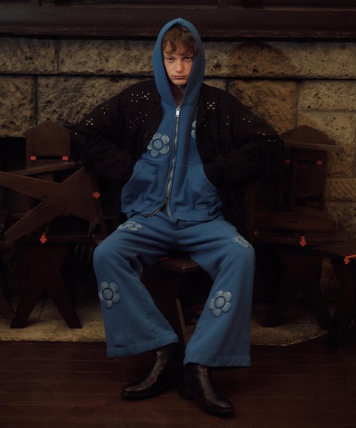 amok（アモク）の「3D FLOWER HOODIE（パーカー・メンズ・ブラック/ブルー・L/M/S）」の16枚目の写真