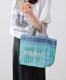 刺繍メッシュトートバッグ