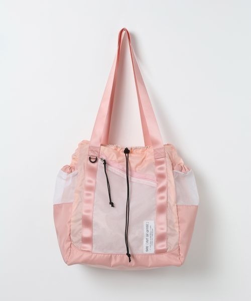JEANASIS（ジーナシス）の「ナイロンメッシュ3WAYトート/666199（トートバッグ・レディース・ピンク/オフホワイト/ブラック・FREE）」の3枚目の写真