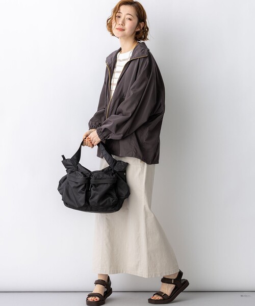 23区 S(ニジュウサンクチイサイサイズ)の「ナイロンタイプライター ダブルジップ ブルゾン(その他アウター・レディース・ダークブラウン系/ベージュ系・32)」の12枚目の写真