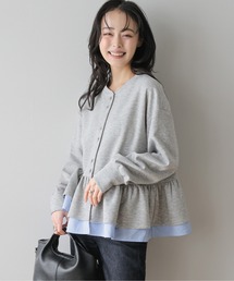 ラッフルペプラムカーディガン