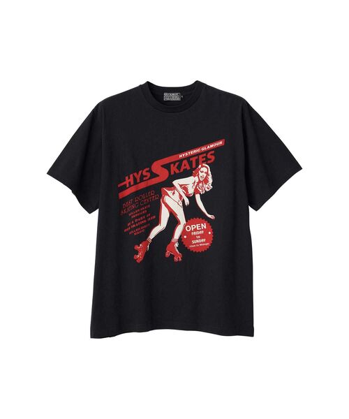 HYSTERIC GLAMOUR(ヒステリックグラマー)の「HYS SKATES Tシャツ(Tシャツ/カットソー・メンズ・ピンク/ホワイト/ブラック・MEDIUM/SMALL/X-LARGE/LARGE)」の3枚目の写真