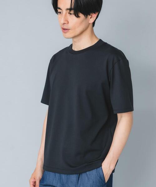 URBAN RESEARCH ROSSO MEN(アーバンリサーチロッソメン)の「『接触冷感/吸水速乾/UVカット』ハイクオリティドレスTシャツ(Tシャツ/カットソー・メンズ・ネイビー/ライトグレー/ホワイト/ブラック・SMALL/X-LARGE/LARGE/MEDIUM)」の2枚目の写真