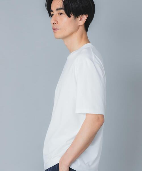 URBAN RESEARCH ROSSO MEN（アーバンリサーチロッソメン）の「『接触冷感/吸水速乾/UVカット』ハイクオリティドレスTシャツ（Tシャツ/カットソー・メンズ・ネイビー/ライトグレー/ホワイト/ブラック・SMALL/X-LARGE/LARGE/MEDIUM）」の13枚目の写真