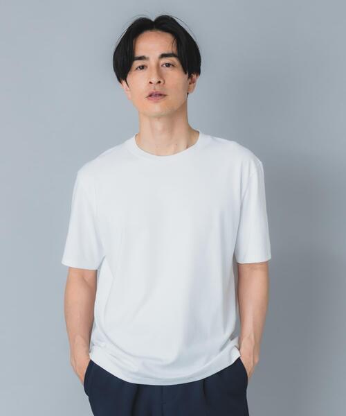URBAN RESEARCH ROSSO MEN（アーバンリサーチロッソメン）の「『接触冷感/吸水速乾/UVカット』ハイクオリティドレスTシャツ（Tシャツ/カットソー・メンズ・ネイビー/ライトグレー/ホワイト/ブラック・SMALL/X-LARGE/LARGE/MEDIUM）」の15枚目の写真