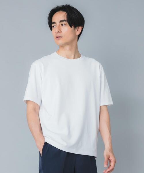 URBAN RESEARCH ROSSO MEN（アーバンリサーチロッソメン）の「『接触冷感/吸水速乾/UVカット』ハイクオリティドレスTシャツ（Tシャツ/カットソー・メンズ・ネイビー/ライトグレー/ホワイト/ブラック・SMALL/X-LARGE/LARGE/MEDIUM）」の16枚目の写真