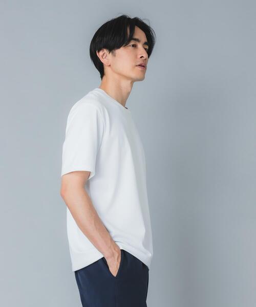 URBAN RESEARCH ROSSO MEN（アーバンリサーチロッソメン）の「『接触冷感/吸水速乾/UVカット』ハイクオリティドレスTシャツ（Tシャツ/カットソー・メンズ・ネイビー/ライトグレー/ホワイト/ブラック・SMALL/X-LARGE/LARGE/MEDIUM）」の17枚目の写真