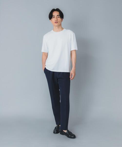 URBAN RESEARCH ROSSO MEN（アーバンリサーチロッソメン）の「『接触冷感/吸水速乾/UVカット』ハイクオリティドレスTシャツ（Tシャツ/カットソー・メンズ・ネイビー/ライトグレー/ホワイト/ブラック・SMALL/X-LARGE/LARGE/MEDIUM）」の18枚目の写真