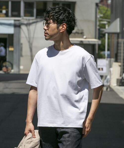 URBAN RESEARCH ROSSO MEN(アーバンリサーチロッソメン)の「『接触冷感/吸水速乾/UVカット』ハイクオリティドレスTシャツ(Tシャツ/カットソー・メンズ・ネイビー/ライトグレー/ホワイト/ブラック・SMALL/X-LARGE/LARGE/MEDIUM)」の8枚目の写真