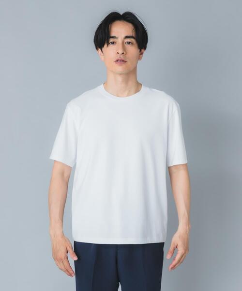 URBAN RESEARCH ROSSO MEN(アーバンリサーチロッソメン)の「『接触冷感/吸水速乾/UVカット』ハイクオリティドレスTシャツ(Tシャツ/カットソー・メンズ・ネイビー/ライトグレー/ホワイト/ブラック・SMALL/X-LARGE/LARGE/MEDIUM)」の11枚目の写真