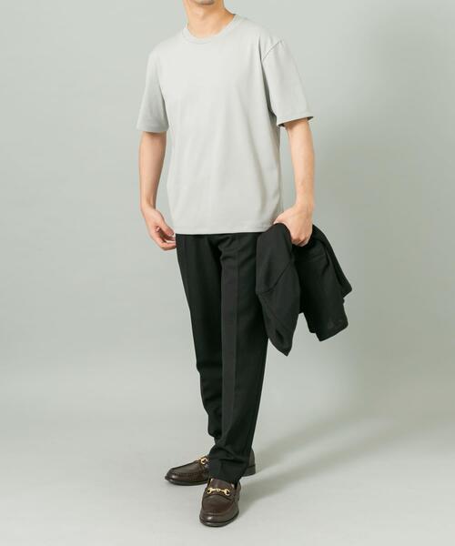 URBAN RESEARCH ROSSO MEN（アーバンリサーチロッソメン）の「『接触冷感/吸水速乾/UVカット』ハイクオリティドレスTシャツ（Tシャツ/カットソー・メンズ・ネイビー/ライトグレー/ホワイト/ブラック・SMALL/X-LARGE/LARGE/MEDIUM）」の7枚目の写真
