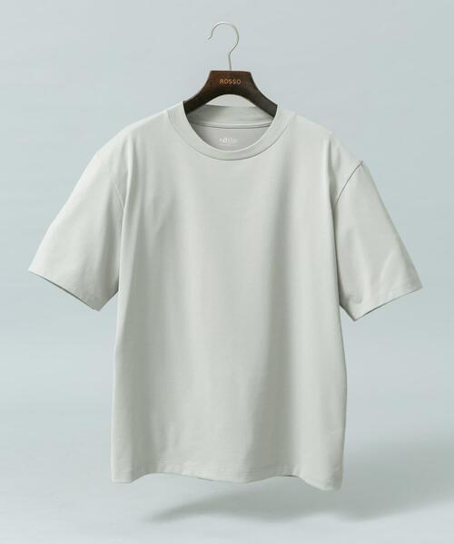 URBAN RESEARCH ROSSO MEN(アーバンリサーチロッソメン)の「『接触冷感/吸水速乾/UVカット』ハイクオリティドレスTシャツ(Tシャツ/カットソー・メンズ・ネイビー/ライトグレー/ホワイト/ブラック・SMALL/X-LARGE/LARGE/MEDIUM)」の5枚目の写真