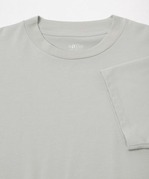 URBAN RESEARCH ROSSO MEN(アーバンリサーチロッソメン)の「『接触冷感/吸水速乾/UVカット』ハイクオリティドレスTシャツ(Tシャツ/カットソー・メンズ・ネイビー/ライトグレー/ホワイト/ブラック・SMALL/X-LARGE/LARGE/MEDIUM)」の7枚目の写真