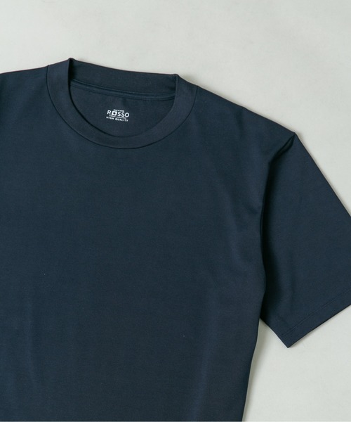 URBAN RESEARCH ROSSO MEN（アーバンリサーチロッソメン）の「ハイクオリティドレスTシャツ（Tシャツ/カットソー・メンズ・ネイビー/ライトグレー/ホワイト/ブラック・SMALL/X-LARGE/LARGE/MEDIUM）」の4枚目の写真