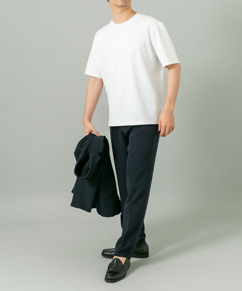 URBAN RESEARCH ROSSO MEN（アーバンリサーチロッソメン）の「ハイクオリティドレスTシャツ（Tシャツ/カットソー・メンズ・ネイビー/ライトグレー/ホワイト/ブラック・SMALL/X-LARGE/LARGE/MEDIUM）」の22枚目の写真