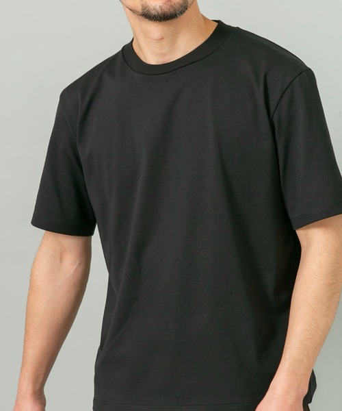 URBAN RESEARCH ROSSO MEN（アーバンリサーチロッソメン）の「ハイクオリティドレスTシャツ（Tシャツ/カットソー・メンズ・ネイビー/ライトグレー/ホワイト/ブラック・SMALL/X-LARGE/LARGE/MEDIUM）」の6枚目の写真