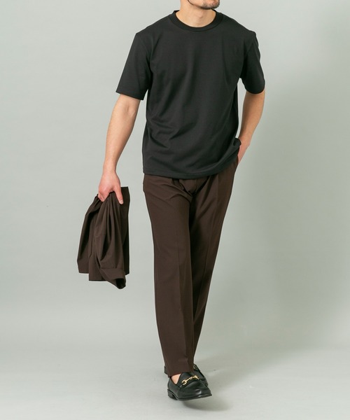 URBAN RESEARCH ROSSO MEN（アーバンリサーチロッソメン）の「ハイクオリティドレスTシャツ（Tシャツ/カットソー・メンズ・ネイビー/ライトグレー/ホワイト/ブラック・SMALL/X-LARGE/LARGE/MEDIUM）」の7枚目の写真