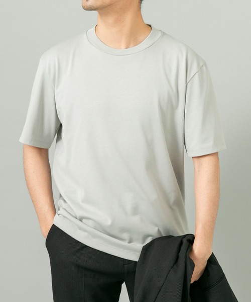URBAN RESEARCH ROSSO MEN（アーバンリサーチロッソメン）の「ハイクオリティドレスTシャツ（Tシャツ/カットソー・メンズ・ネイビー/ライトグレー/ホワイト/ブラック・SMALL/X-LARGE/LARGE/MEDIUM）」の12枚目の写真