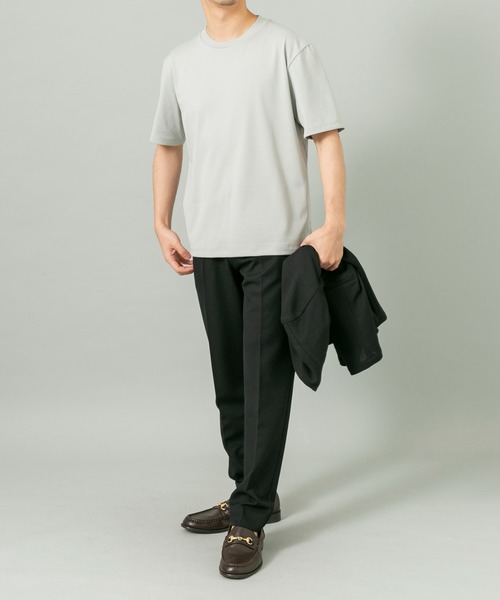 URBAN RESEARCH ROSSO MEN（アーバンリサーチロッソメン）の「ハイクオリティドレスTシャツ（Tシャツ/カットソー・メンズ・ネイビー/ライトグレー/ホワイト/ブラック・SMALL/X-LARGE/LARGE/MEDIUM）」の13枚目の写真