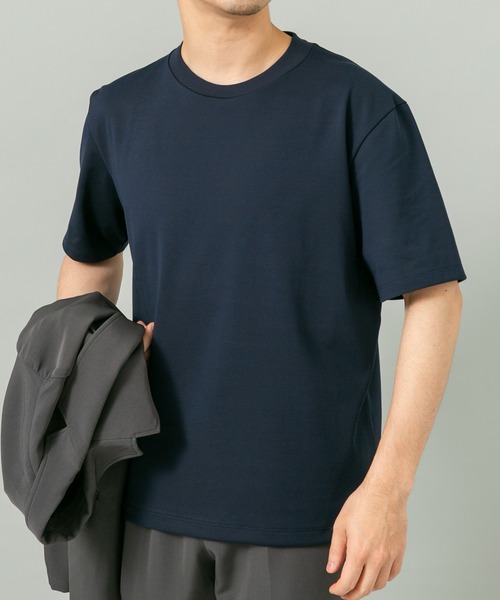 URBAN RESEARCH ROSSO MEN（アーバンリサーチロッソメン）の「ハイクオリティドレスTシャツ（Tシャツ/カットソー・メンズ・ネイビー/ライトグレー/ホワイト/ブラック・SMALL/X-LARGE/LARGE/MEDIUM）」の15枚目の写真