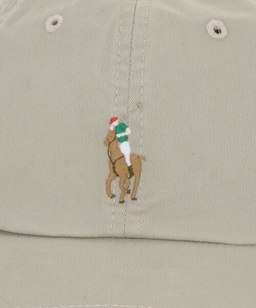 POLO RALPH LAUREN（ポロ ラルフ ローレン）の「＜POLO RALPH LAUREN＞ロゴ キャップ（キャップ・メンズ・ベージュ・FREE）」の6枚目の写真