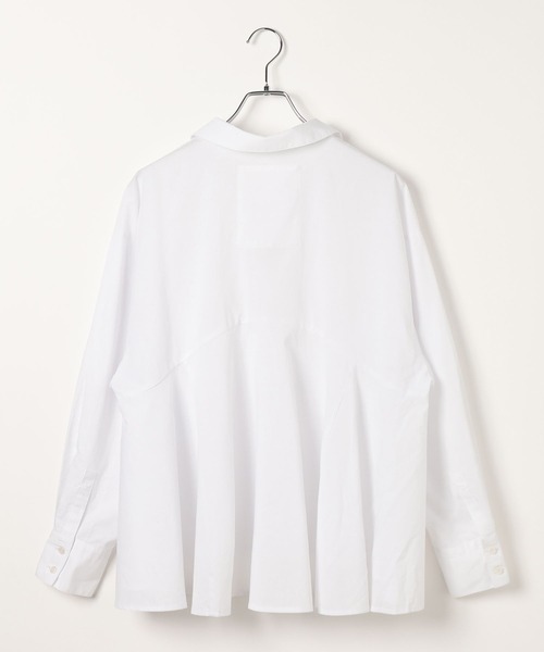 HEREIAM(ヘレイアム)の「【HEREIAM】テックリネンペプラムシャツ(シャツ/ブラウス・レディース・スカイブルー/ブラック/モカ・FREE)」の12枚目の写真